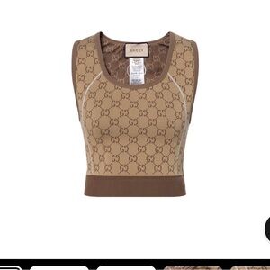 Gucci Tan Monogram Top